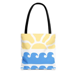 Sunny Waves Tote Bag - Summer Tote Bag Collection
