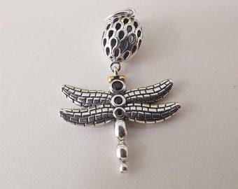 Pandora Stunning Rare Dragonfly Sterling Silver S925