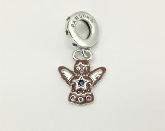 Pandora Gingerbread Angel Dangle Charm