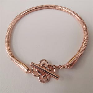 ale s925  pandora rose gold good luck to link bracelet