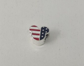 Pingente Pandora Mickey Americana em Prata de Lei