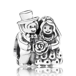 pandora bride and groom charm sterling silver