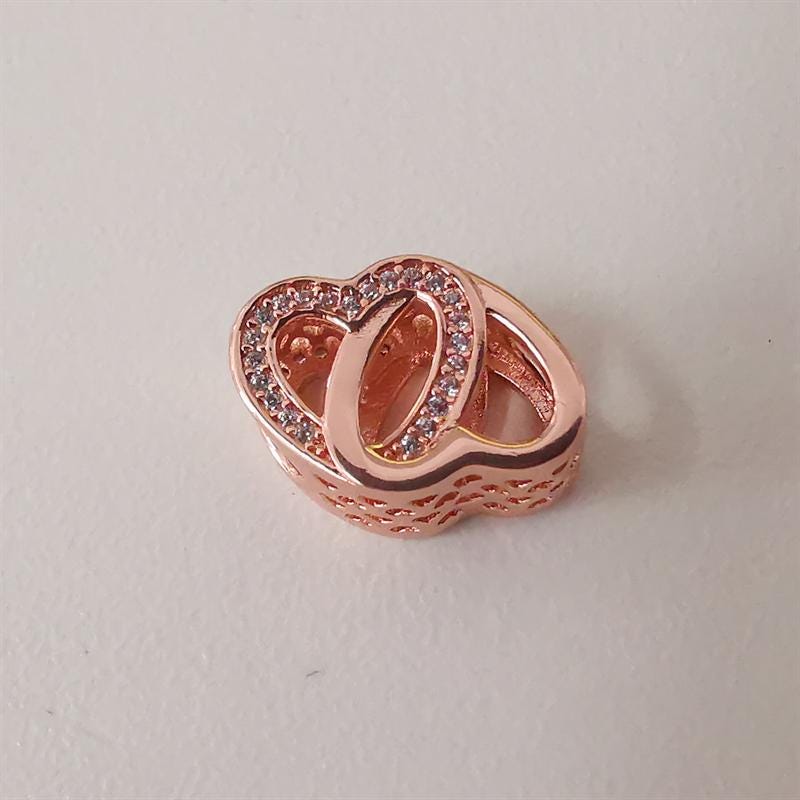 Heart Ring Size O Ale R 60 Ring Double Heart Sparkling Ring