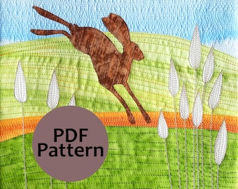 Hare Quilt Pattern -instant download.