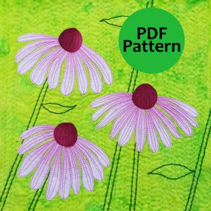 Zapfen Blumen Quilt Anleitung PDF
