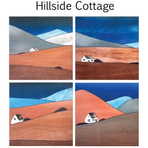 Hillside Cottage Landscape Quilt Pattern