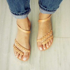 Leather sandals crafted in Greece , Ankle Strap leather sandals, Womens leather sandals, Greek Sandals, Womens Sandals, Ladies Sandals