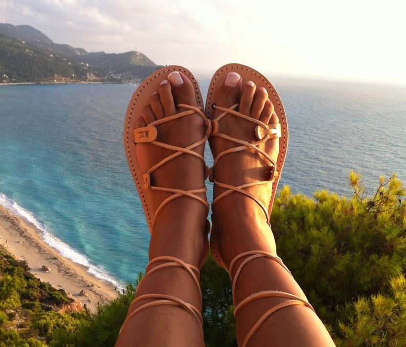 Leather sandals , gladiator leather sandals for women ,Ancient Sandals, Gladiator Sandals, Womens Sandals, Greek Sandals, Gladiators image 4