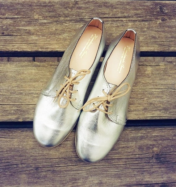 Scarpe Oxford Donna Derby Scarpe scarpe argento Scarpe