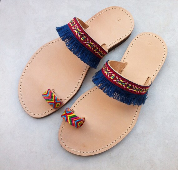 Items similar to Boho sandals/hippie sandals/sandals/leather sandals ...
