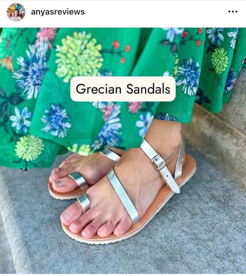 Barefoot Sandals, leather Sandals, Sandals with Vibram Superflex BAREFOOT SOLE, Flat Sandals, Flex sandals, women's Sandals, comfortable image 1