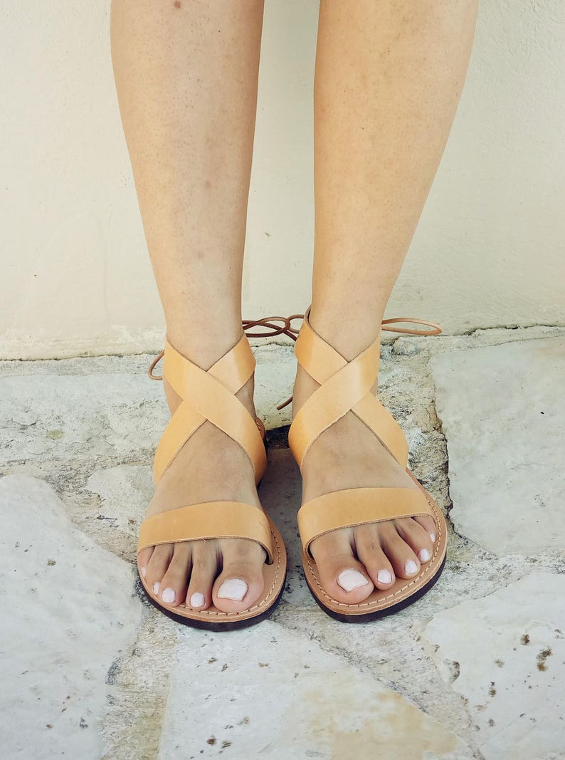 Sandals, women sandals, leather sandals, summer sandals, Boho Sandals, Greek Sandals, Ankle strap sandals, Handmade women sandals, Sandali image 2