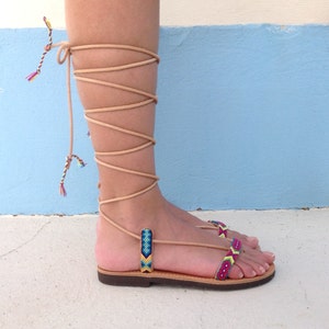 Boho Sandals, Leather Sandals, gladiator sandals, bohemian, Summer sandals