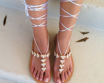 leather sandals, wedding sandals,  lace up sandals, bridal shoes, women sandals