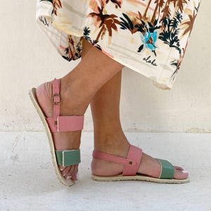 Sustainable Sandals, No leather sandals, Women&#39;s barefoot sandals, Sandals with Scratch straps, Natural sandals, Sustainable womens shoes