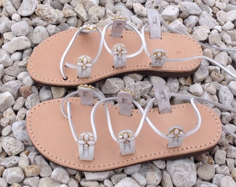 wedding sandals, wedding shoes, sandals, white sandals, gladiator sandals