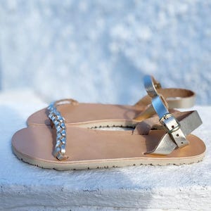 Womens barefoot leather sandals , perfect for summer