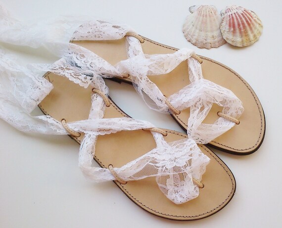 lace up wedding sandals