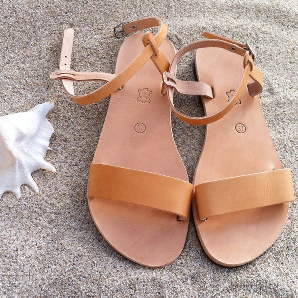 leather sandals womens, flat sandals, wedding sandals, Ankle strap sandals, Simple sandals, Sandali, Barefoot Sandals, Greek Sandals