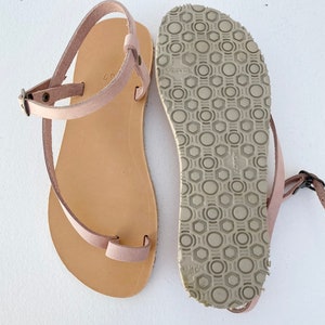Barefoot Sandals with vibram sole and adjustable straps, leather sandals, barefoot sandals, Greek sandals, womens sandals, Women&#39;s barefoot