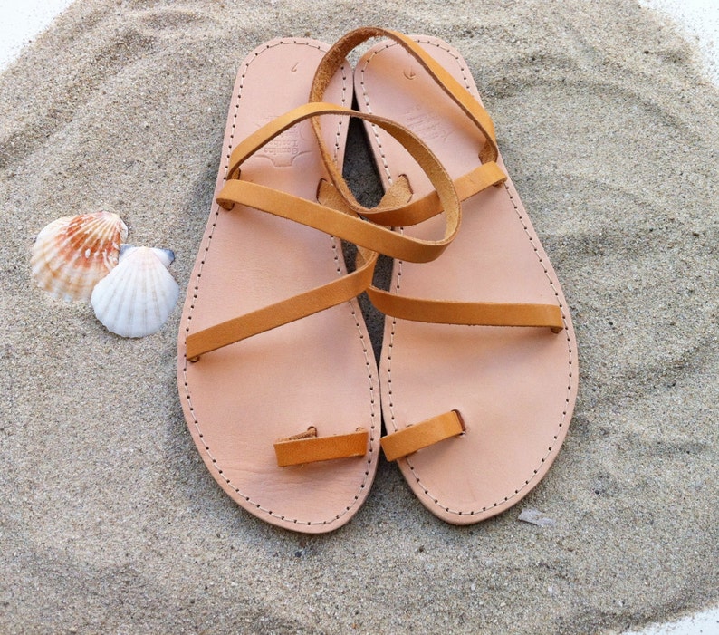 womens leather sandals ,Greek sandals, leather sandals, Gold sandals,Summer Sandals, wedding sandals image 4