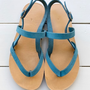 Vibram Barefoot Sandals made from nubuck leather, leather sandals, Barefoot Sandals, Womens Sandals, Flat flex sandals, Berefoot, Sandals