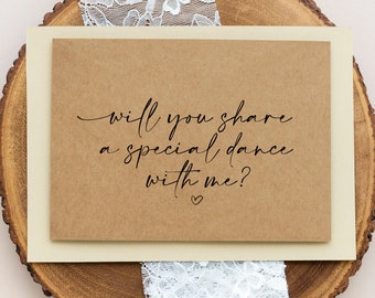 Daddy Daughter Dance Card, Wedding Dance Card, Will You Share A Special Dance With Me, Father of the Bride, Father Daughter, Rustic Outdoor