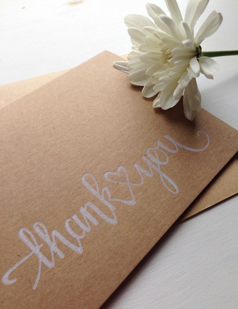 Wedding Thank You Card Sets Letterpress Card Thank You Cards Etsy