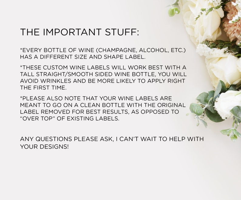 Customised Thank You for Reading at our Wedding Wine Label, Bride and Groom, Bridal Party Request Sticker Personalised Reader Proposal Gift image 6