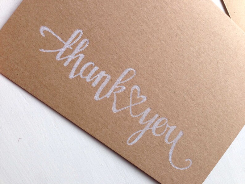 Wedding Thank You Card Sets Letterpress Card Thank You Cards Etsy