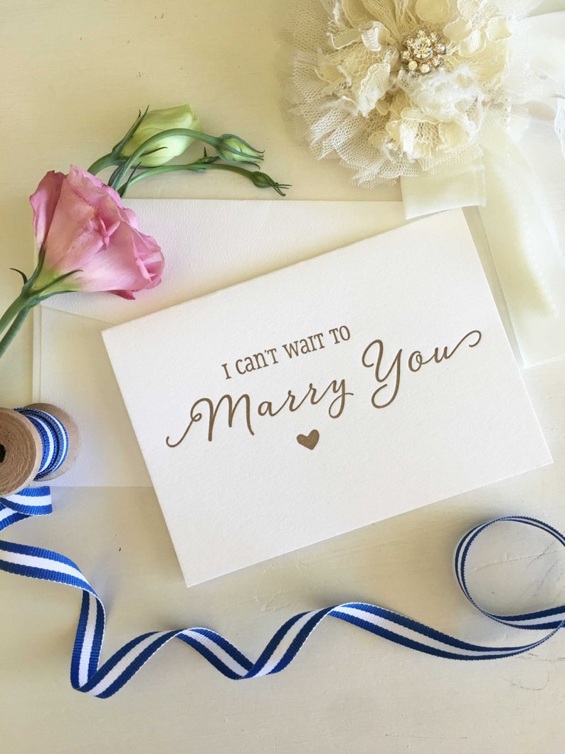 Bride Groom Gift I Can/'t Wait To Marry You Card Groom Gift From Bride Groom To Bride Card Groom Card Bride To Groom Card Wedding Cards