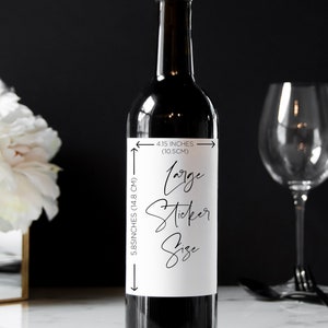 Customised Thank You for Reading at our Wedding Wine Label, Bride and Groom, Bridal Party Request Sticker Personalised Reader Proposal Gift image 5