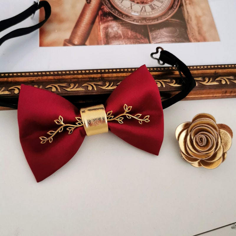 burgundy bowties