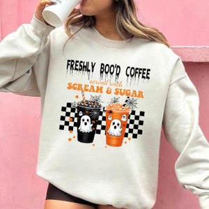 Freshly Boo’d Coffee PNG, Coffee PNG, Halloween PNG, Digital Design, Shirt Design, Trendy Halloween,, Halloween Coffee