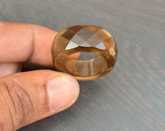 Smoky Quartz Ring, Natural Gemstone, Handmade Jewelry