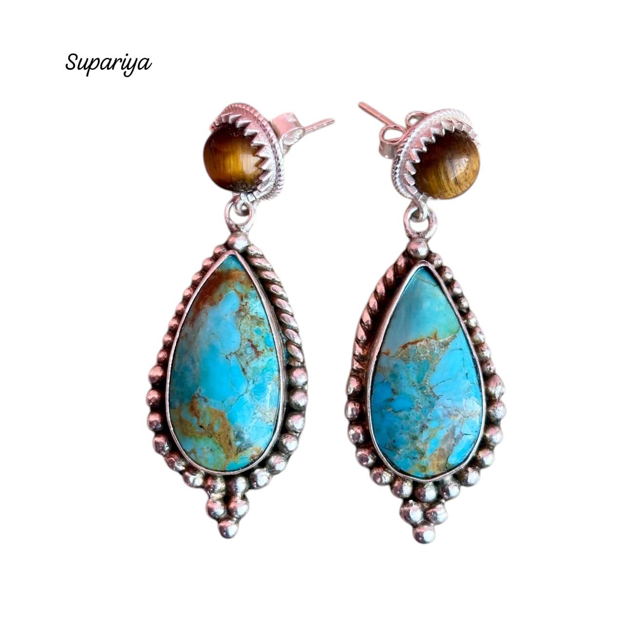 ハートストーン ピアス 専用です☆猫さんとタイガーアイハートとリバー