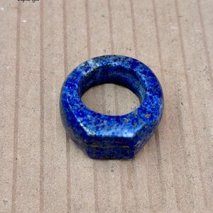 Lapis Lazuli Ring: Handmade Blue Gemstone Jewelry