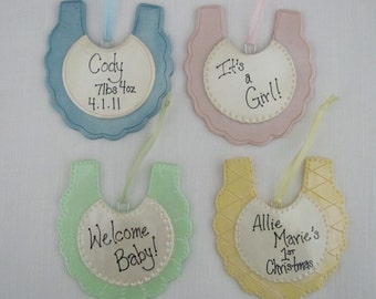 Baby Bib Ornament