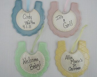 Baby Bib Ornament