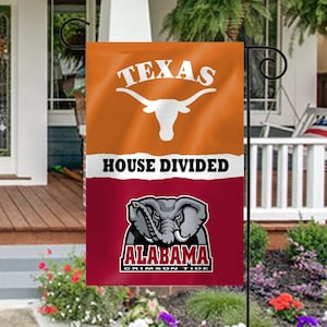 House Divided Garden Flag - College - 11.25" x 17.5" - Single Sided Free Shipping