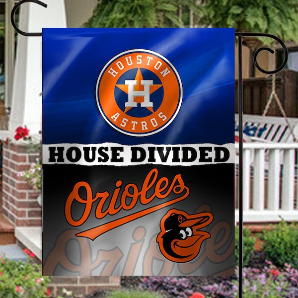 House Divided Garden Flag - Baseball - 11.25" x 17.5" - Single Sided, Christmas