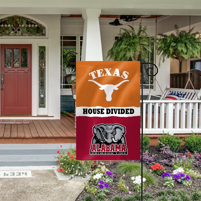 House Divided Garden Flag College 11.25 X 17.5 Etsy