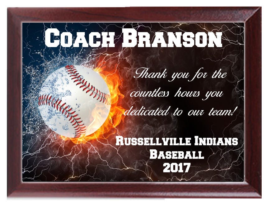 Personalized Coaches Award Plaques Sports Award Basketball Etsy