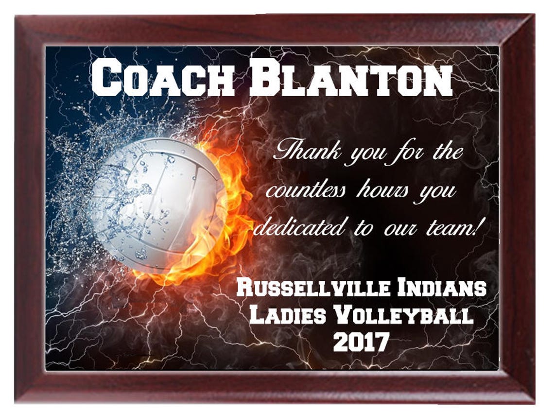 Personalized Coaches Award Plaques Sports Award Basketball Etsy