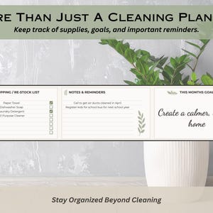 Cleaning Planner for Google Sheets, Digital Home Cleaning and Maintenance Tracker, Household Chore and Cleaning Schedule Spreadsheet