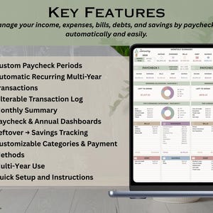 Paycheck Planner Template for Google Sheets, Budget by Paycheck Spreadsheet, Biweekly Budget Tracker, Annual Paycheck Budget