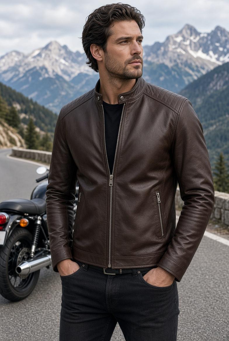 Asymmetrical Zip Leather Bomber - Etsy