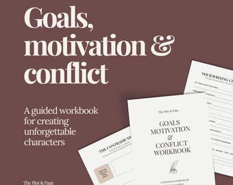 Werkboek voor personageontwikkeling voor fictieschrijvers: doelen, motivatie en conflict (digitale pdf)