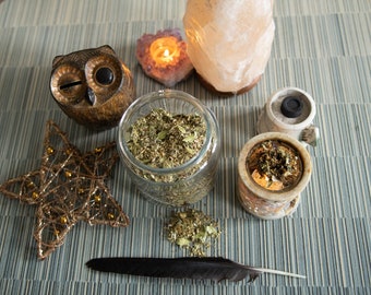 FULL MOON handmade herbal incense blend premium natural handmade incense