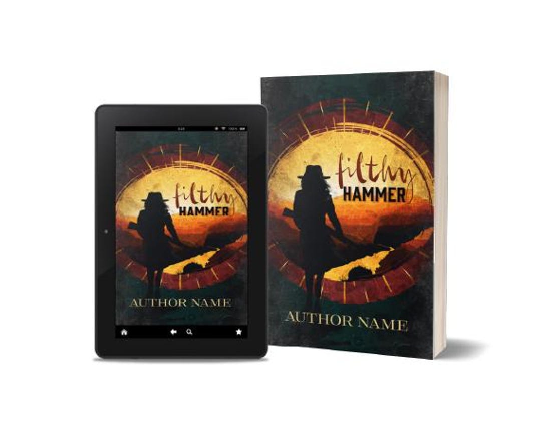Pre-made Rustic Western Crime Fiction E-book Cover Original - Etsy